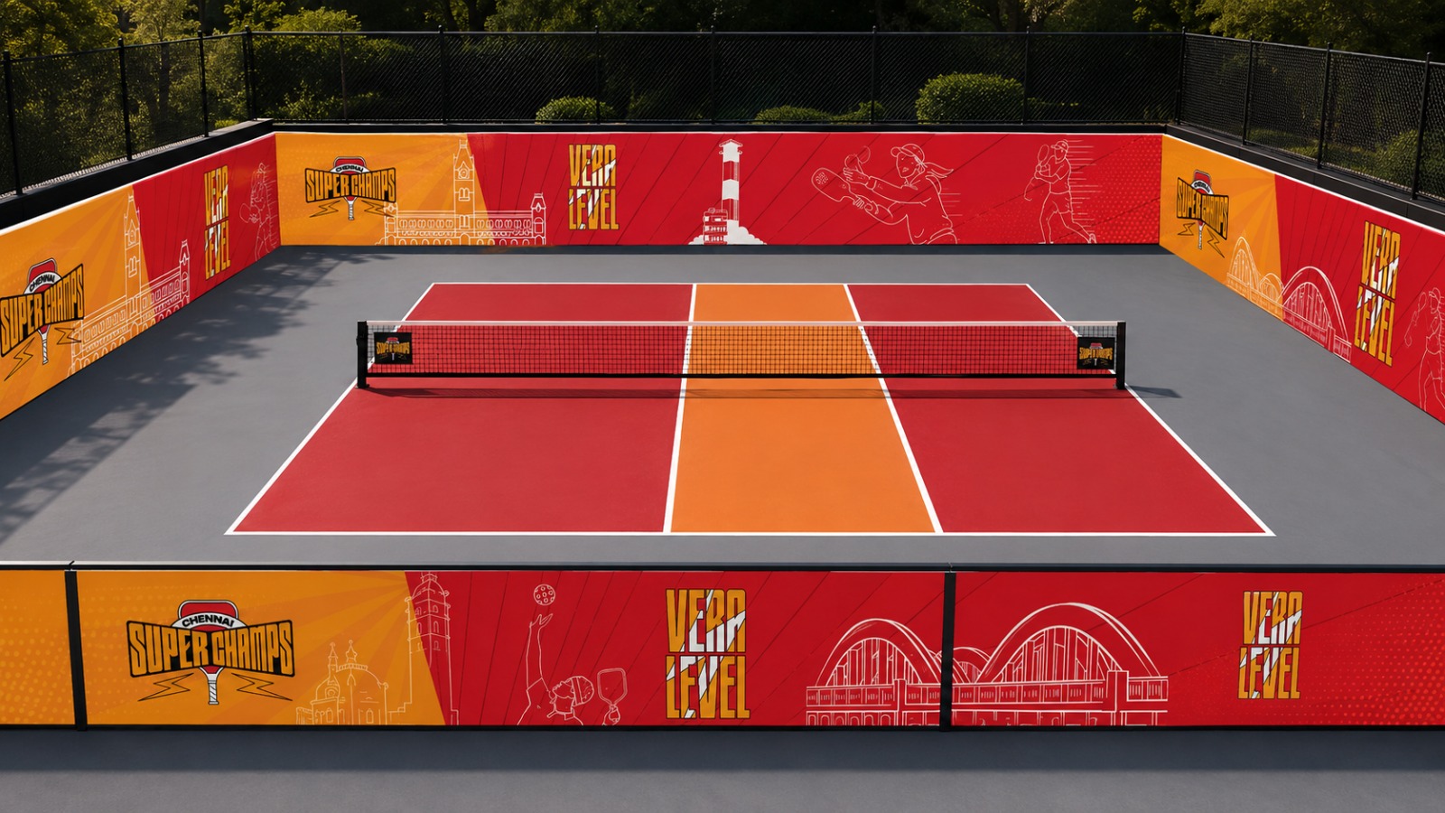 Pickleball Court Branding Design